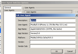 The add user agent dialog box - image